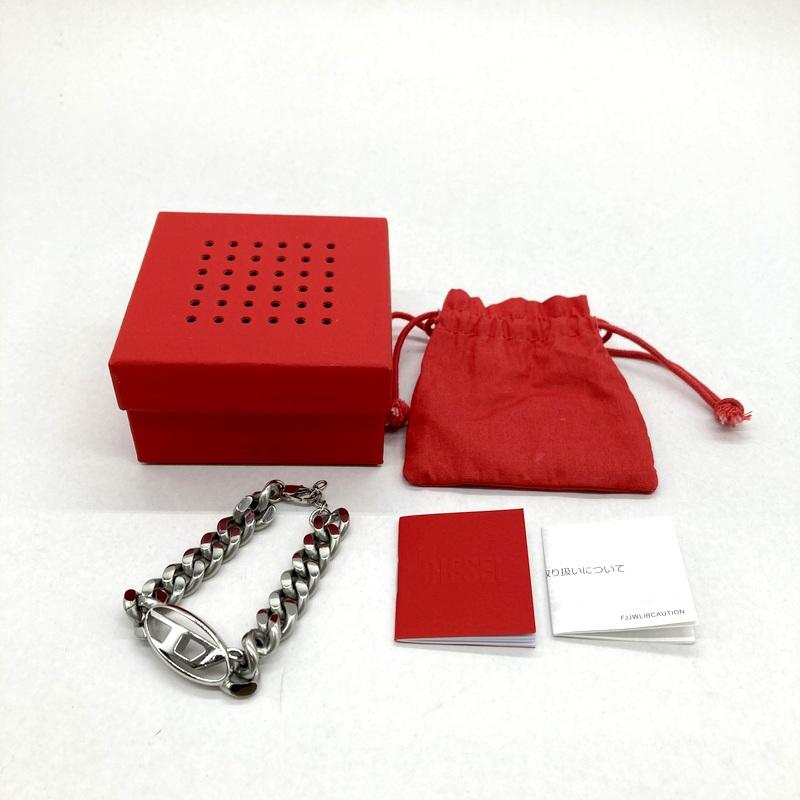 【新品】DIESEL ディーゼル チェーンブレスレットDX1432 DIESEL◇DX1432チェーン ブレスレット (DIESEL/ブレスレット