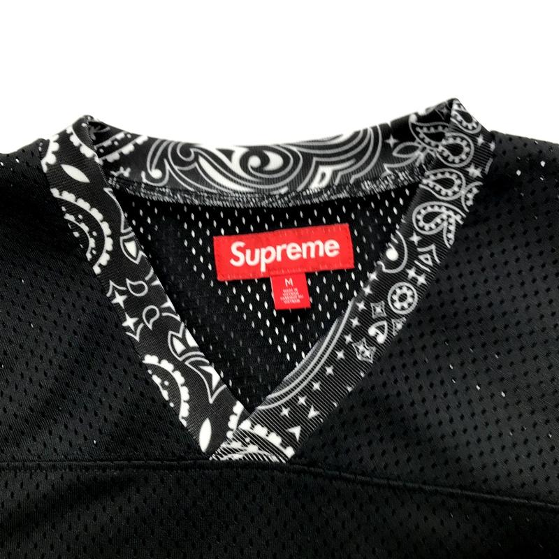 Supreme メッシュアメリカンフットボールシャツ Supreme】Bandana Football Jersey White - 25SS メッシュTee