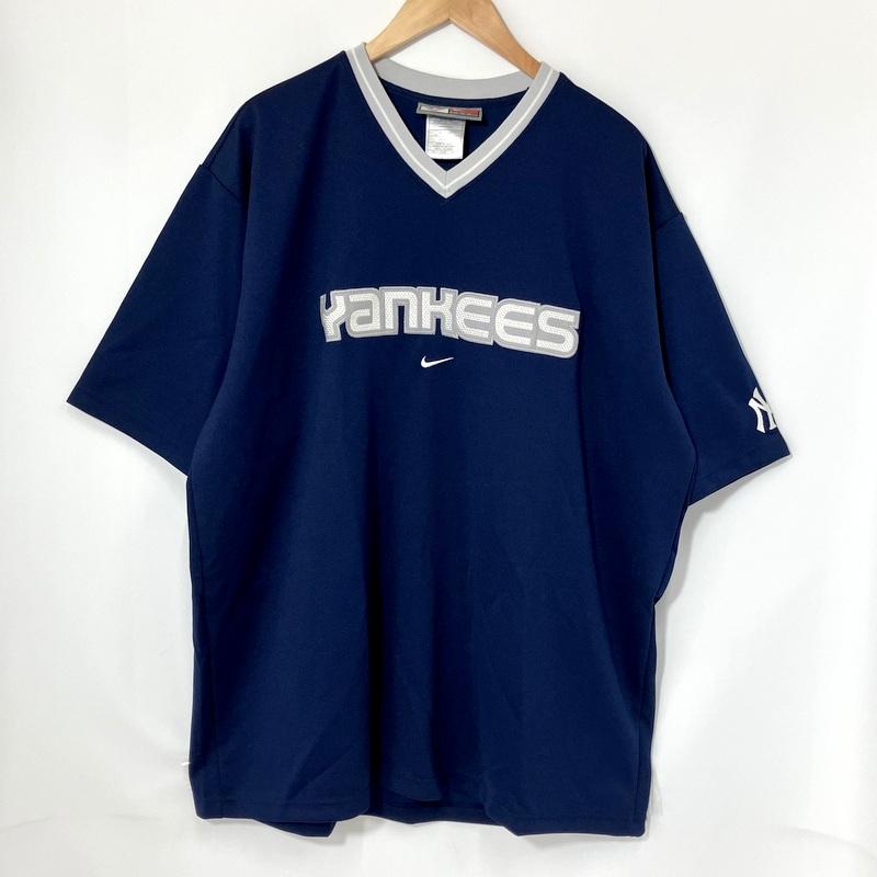 MLB NYヤンキース ナイキ ゲームシャツ NIKE メジャーリーグ Nike ヤンキース Tシャツ トッププレゲーム ネイビー