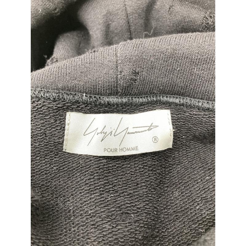 YOHJI YAMAMOTO POUR HOMME ヨウジヤマモトプールオム パーカー フーディー HP-T39-084-1-03 メンズ フリーサイズ ブラック トップス A14831◆の画像