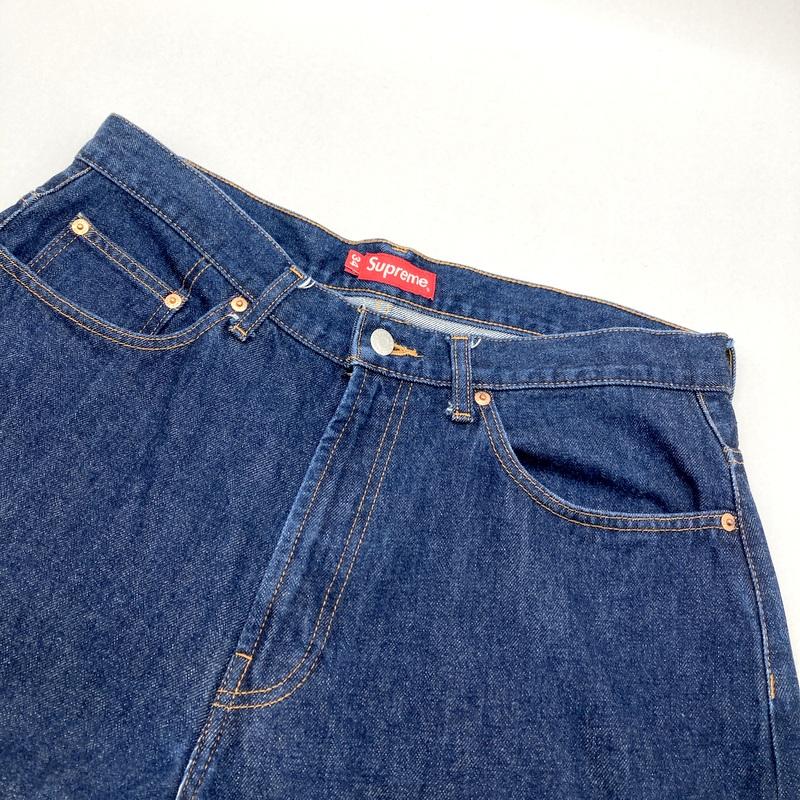 パンツ Supreme Baggy Jean \"Rigid Indigo\" 34 Supreme（シュプリーム） デニムパンツ Rigid Baggy Gパン バギー