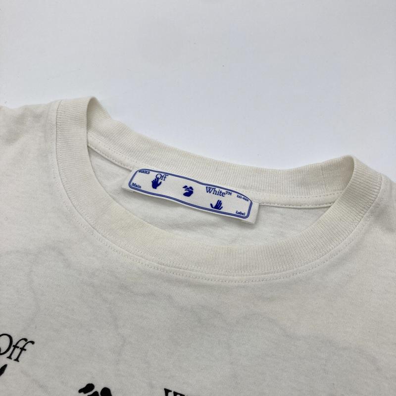【OFF-WHITE オフホワイト Over Tee ブルーマーカー オーバーサイズ Tシャツ　Lサイズ】  メンズ レディース　福岡県　博多　吉塚　箱崎　天神 off white（オフホワイト） Tシャツ 半袖 クルーネック Blue Marker S