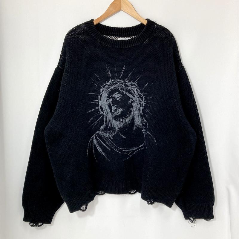 SOMEIT（サミット） SOMIT ニット セーター ダメージ加工 厚手