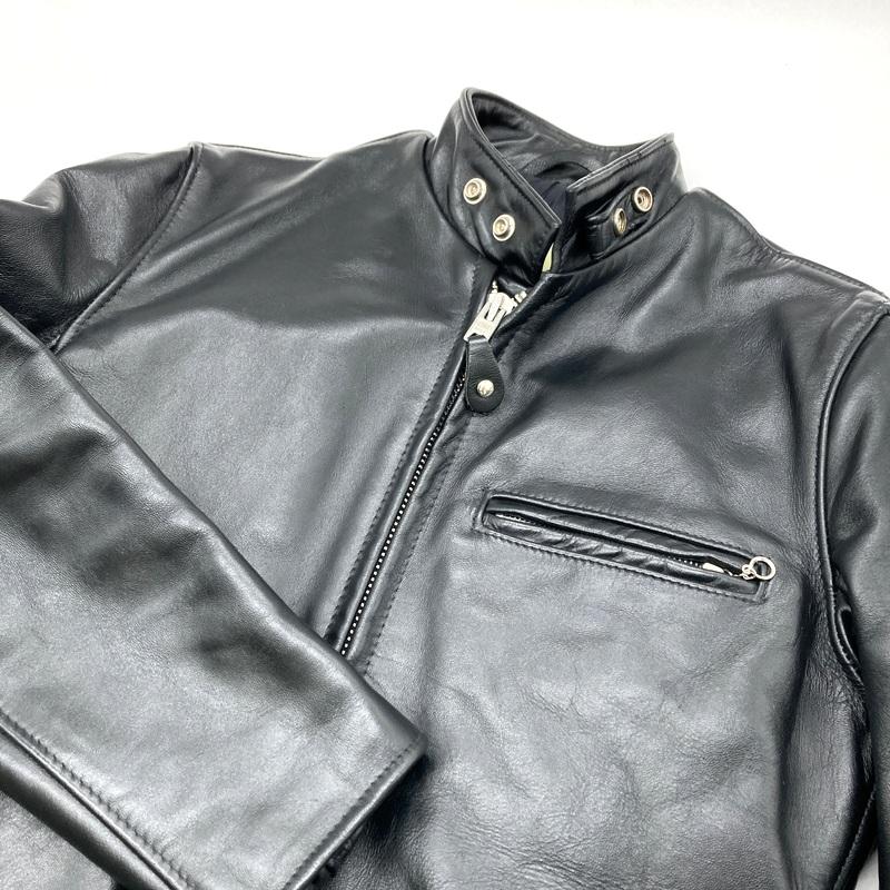 Schott ブラックレザーライダースジャケット　サイズ34 2026年最新】Yahoo!オークション -schott ライダース 34(ファッション