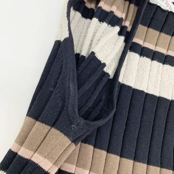 Herlipto ハーリップトゥ ニット ワンピース ボーダー Cotton Striped