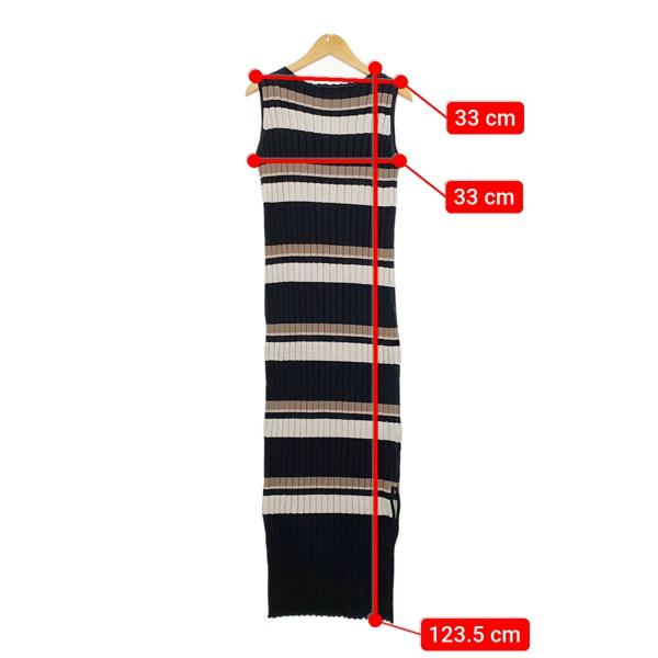 Herlipto ハーリップトゥ ニット ワンピース ボーダー Cotton Striped