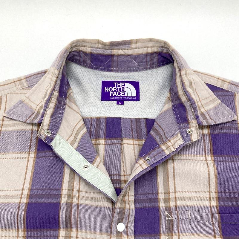 THE NORTH FACE PURPLE LABEL ザノースフェイス チェックシャツ 長袖