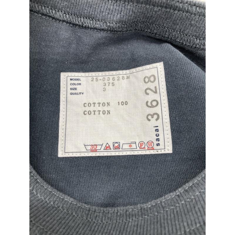 Sacai(サカイ) 半袖カットソー サイズ2 M sacai（サカイ）Tシャツ・カットソー 黒 サイズ:2(M位) メンズ