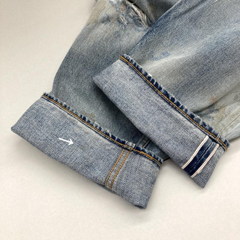 ANCELLM（アンセルム） セルビッジテーパード5ポケットデニムパンツ