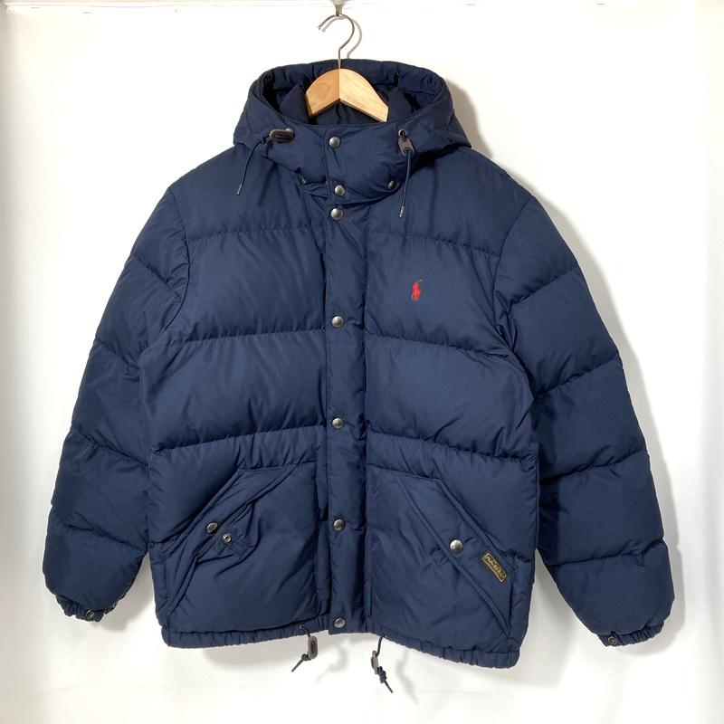 POLO RALPH LAUREN ダウンピーコート Lサイズ　紺色 ラルフローレンRalph Lauren ダウンピーコートネイビー