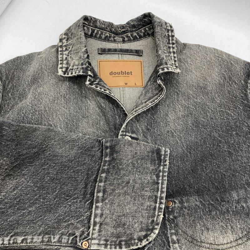 doublet（ダブレット） デニムジャケット 25SS USED FINISH DENIM