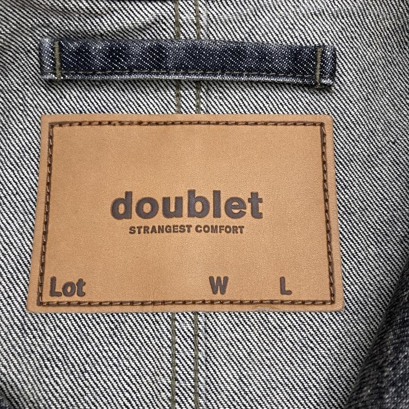 doublet（ダブレット） デニムジャケット 25SS USED FINISH DENIM