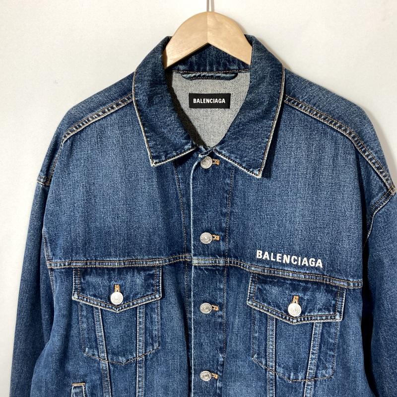 BALENCIAGA（バレンシアガ） バックロゴデニムジャケット メンズ