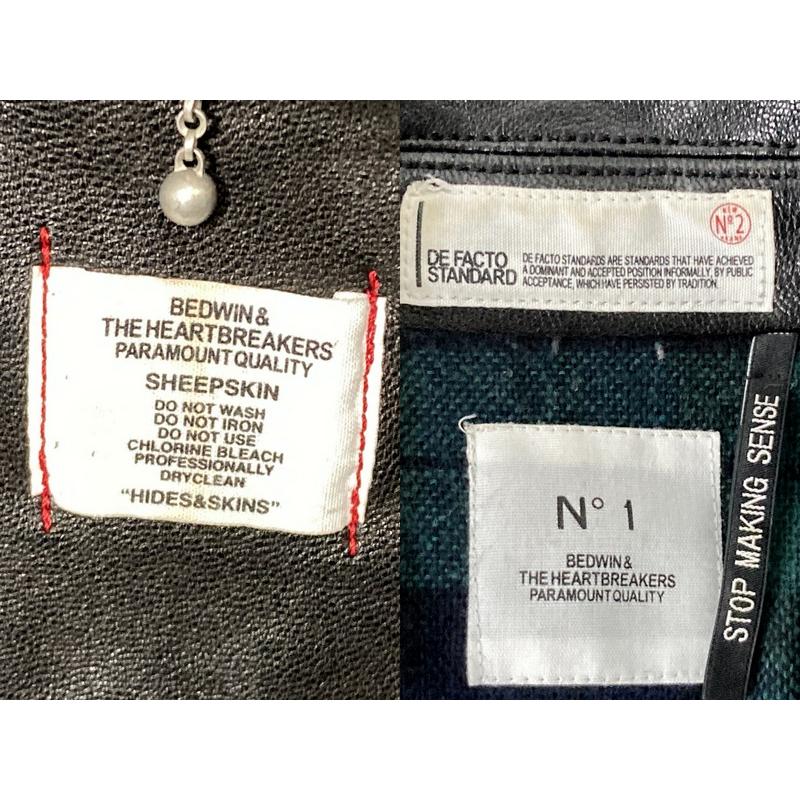 BEDWIN&THE HERTBREAKERSスタジャン 白 M 2 BEDWIN & THE HEARTBREAKERS（ベドウィン アンド ザ ハート