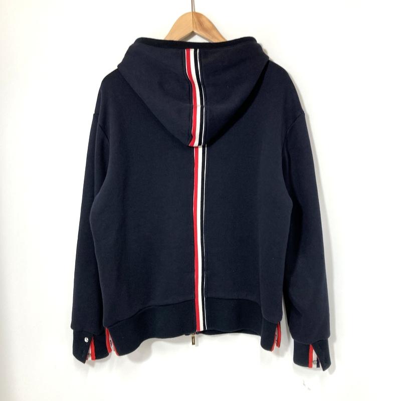 Thom Browne トムブラウン パーカー フーディー ジップアップ  MJT153A 03377 メンズ Sサイズ ネイビー トップス A15602◆の画像