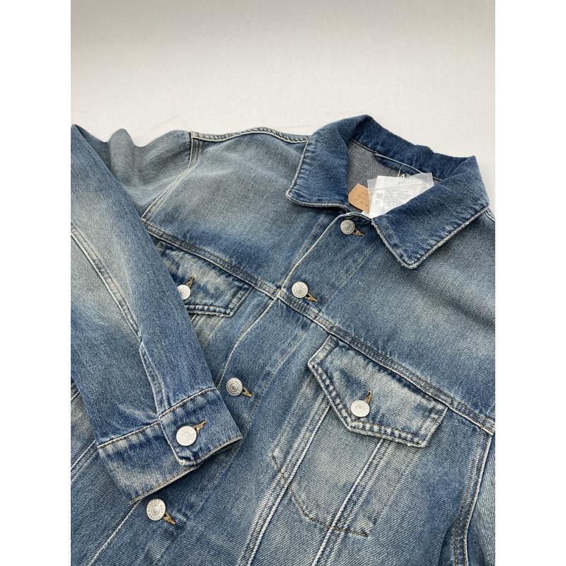 MM6 Maison Margiela メゾン マルジェラ デニムジャケット ジージャン SH0AM0047 メンズ サイズ48 Lサイズ相当 インディゴ アウター A15639◆の画像