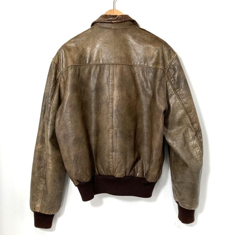エルエルビーン　ブラウンレザー L.L.Bean（エルエルビーン） レザージャケット A-2 フライトジャケット