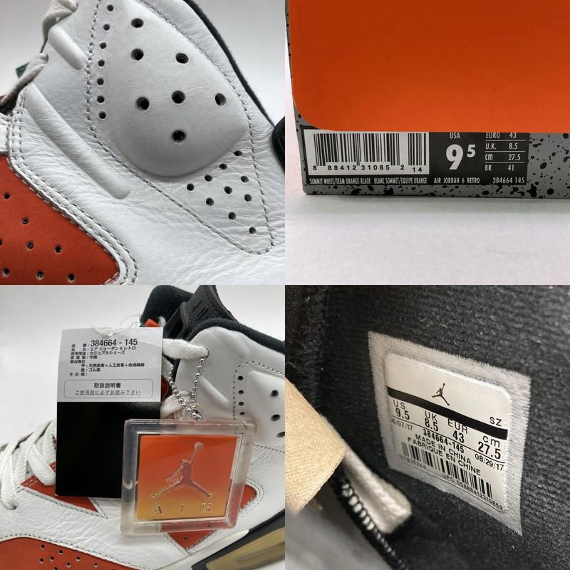 NIKE（ナイキ） AIR JORDAN 6 Retro Gatorade Like Mike White エア