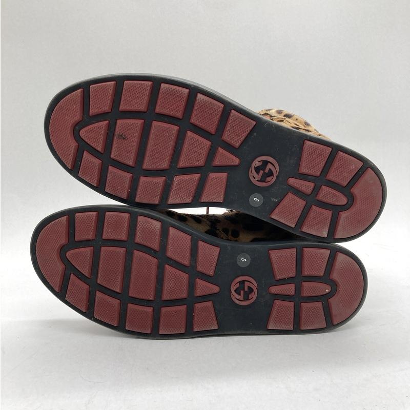 GUCCI（グッチ） 日本限定モデル レオパード柄 ハラコ ハイカット