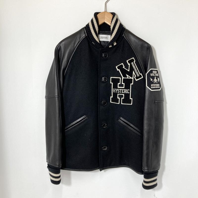 美品 ヒステリックグラマー レザーブルゾン フード メンズ ジャケット 本革 黒 非売品SAMPLE フード付 レザー ジャケット M黒 HYSTERIC GLAMOUR