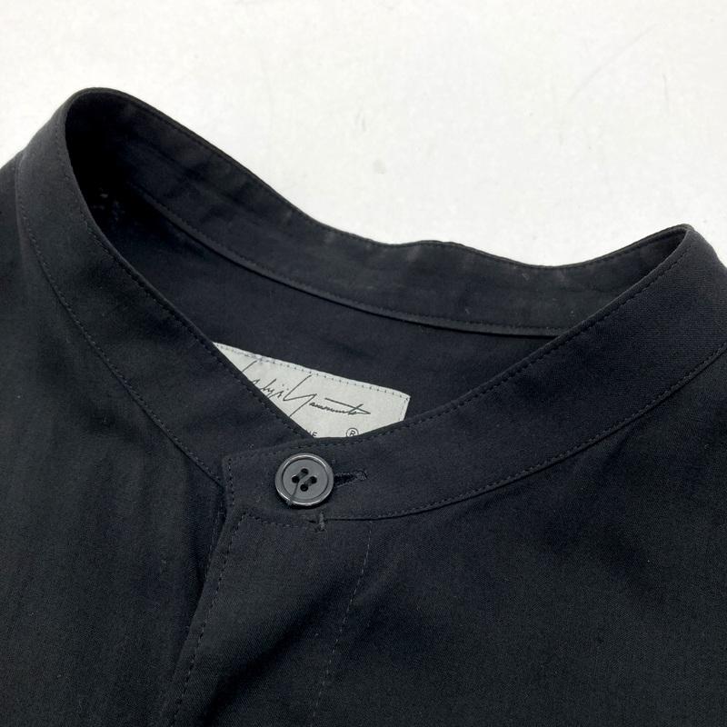 Yohji Yamamoto POUR HOMME ヨウジヤマモトプールオム 22SS W-胸切り替えPB-C シャツ 長袖 メンズ サイズ2 Sサイズ相当 ブラック トップス A15997◆の画像