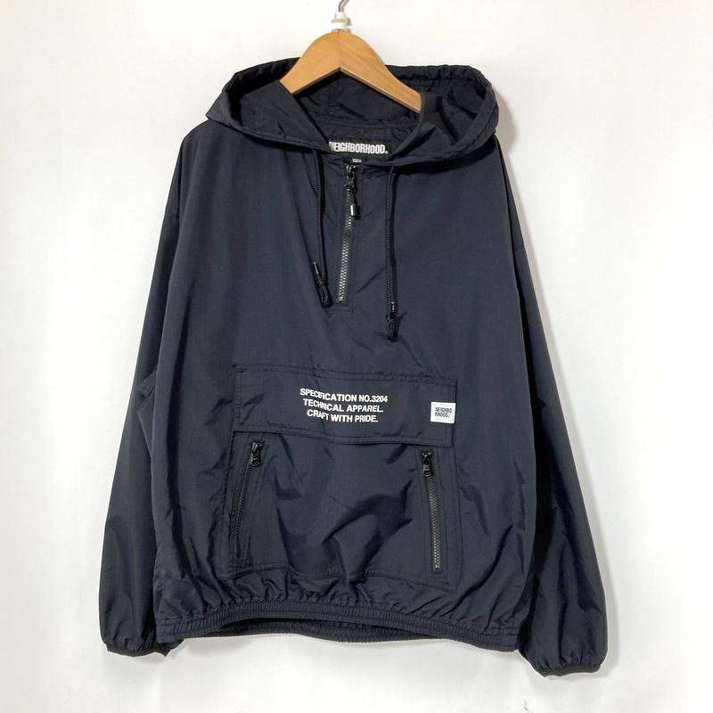 NEIGHBORHOOD　ネイバーフッドナイロンアノラックパーカー Sサイズ　黒 neighborhood アノラックパーカー Sサイズ 黒 【公式通販】