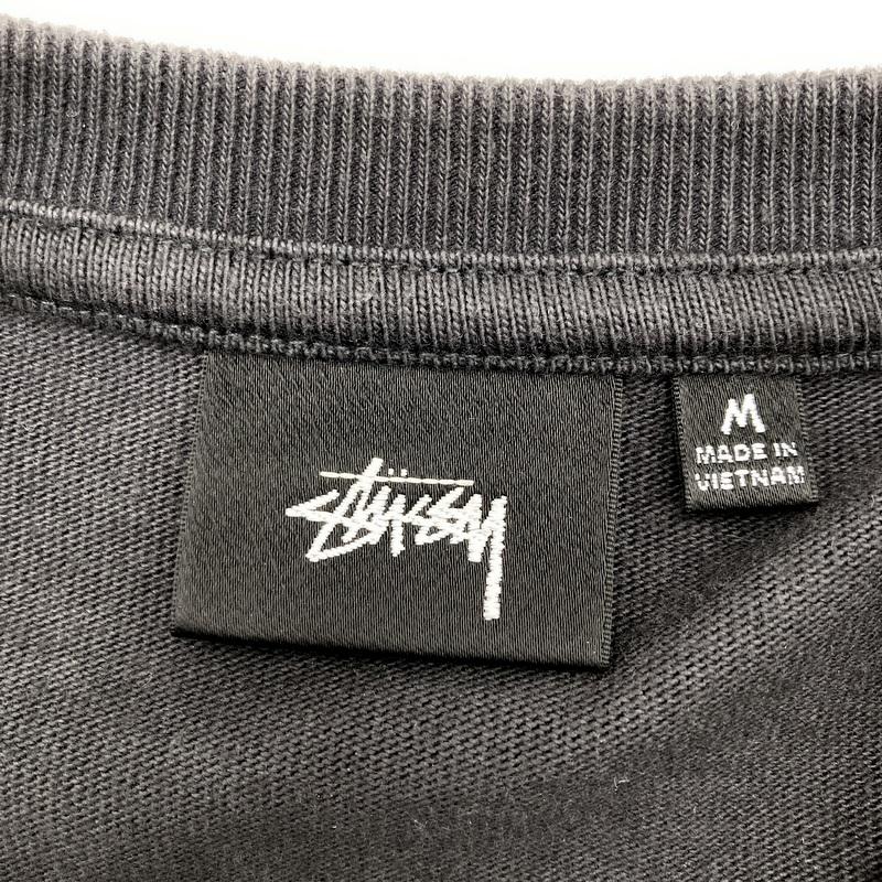 stussy football crew ロンT BLACK Mサイズ 【公式通販】