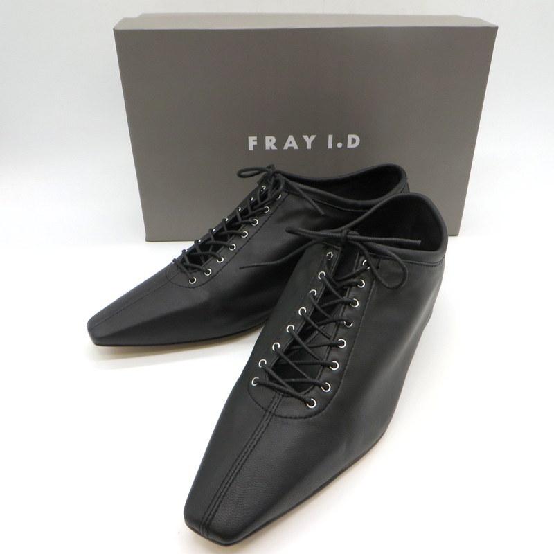 フレイアイディー レースアップバレエシューズ Fwgs1305 シューズ スクエアトゥ パンプス 箱付き レディース サイズ38 ブラック Fray I D 服飾 W3962 4 1 サンステップ Yahoo 店 通販 Yahoo ショッピング