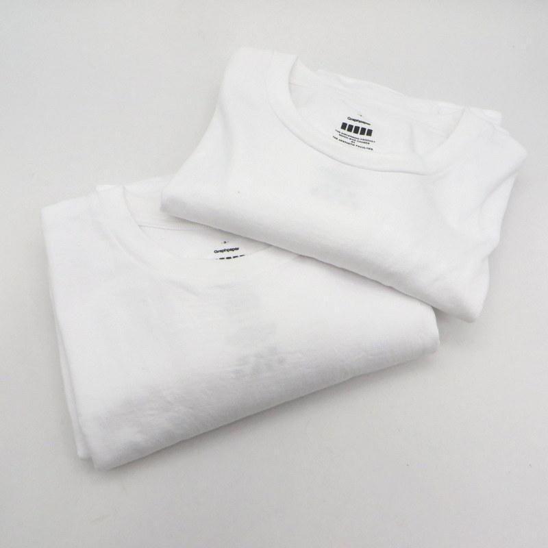 グラフペーパー パックTシャツ 2枚セット クルーネック 半袖 定番 白 カジュアル スポーツ メンズ サイズ3 ホワイト Graphpaper  トップス W6484S☆ :1-240003433520:サンステップ Yahoo!店 - 通販 - Yahoo!ショッピング