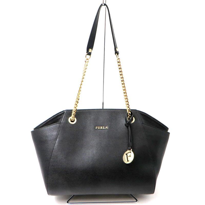 FURLA ショルダーバッグ 215430 チェーン ゴールド金具 通勤 A4収納