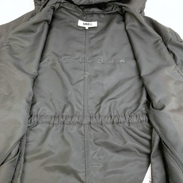 MM6 MAISON MARGIELA フーデッド コート バックロゴ 刺繍 S52AA0128  