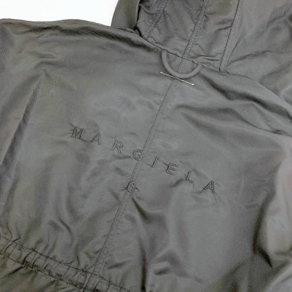 MM6 MAISON MARGIELA フーデッド コート バックロゴ 刺繍 S52AA0128  