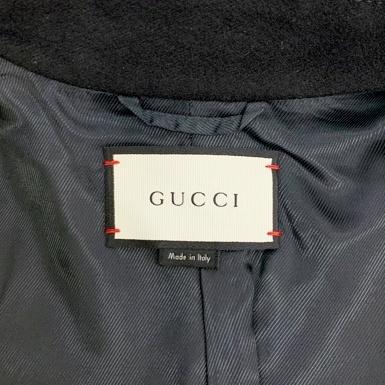 GUCCI グッチ GGパールボタン ステンカラーコート 410535 ウール  