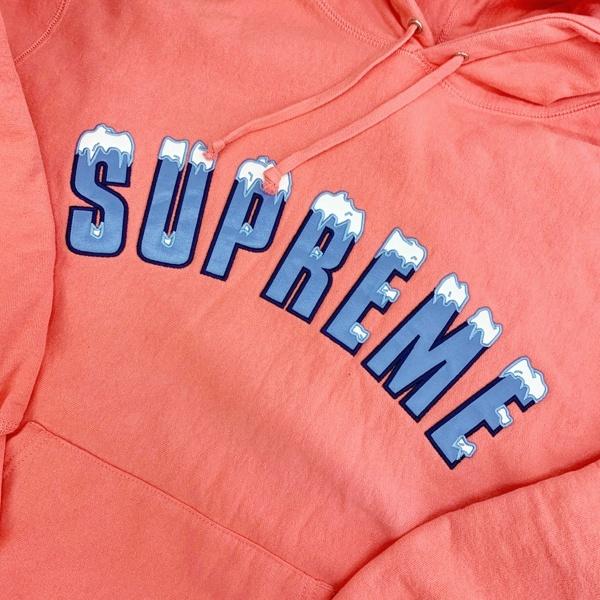 Supreme アーチロゴ刺繍 雪 プルオーバー パーカー スウェット 