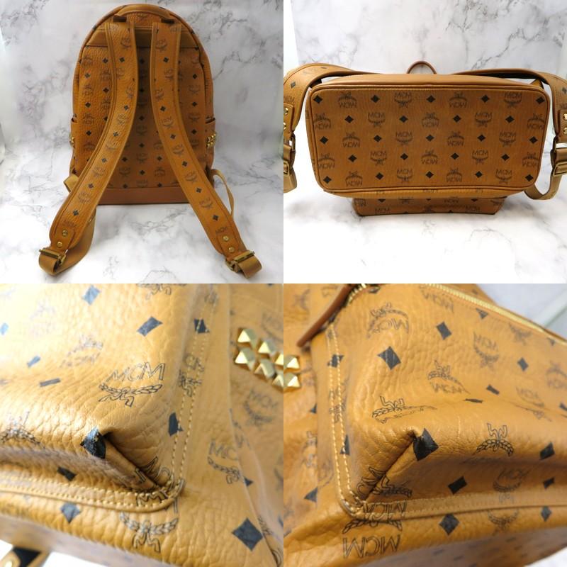 MCM COGNACVISETOS STARK SIDE STUDSBACKPACK MMK6SVE38CO001 MCM COGNACVISETOS STARK SIDE STUDSBACKPACK MMK6SVE38CO001