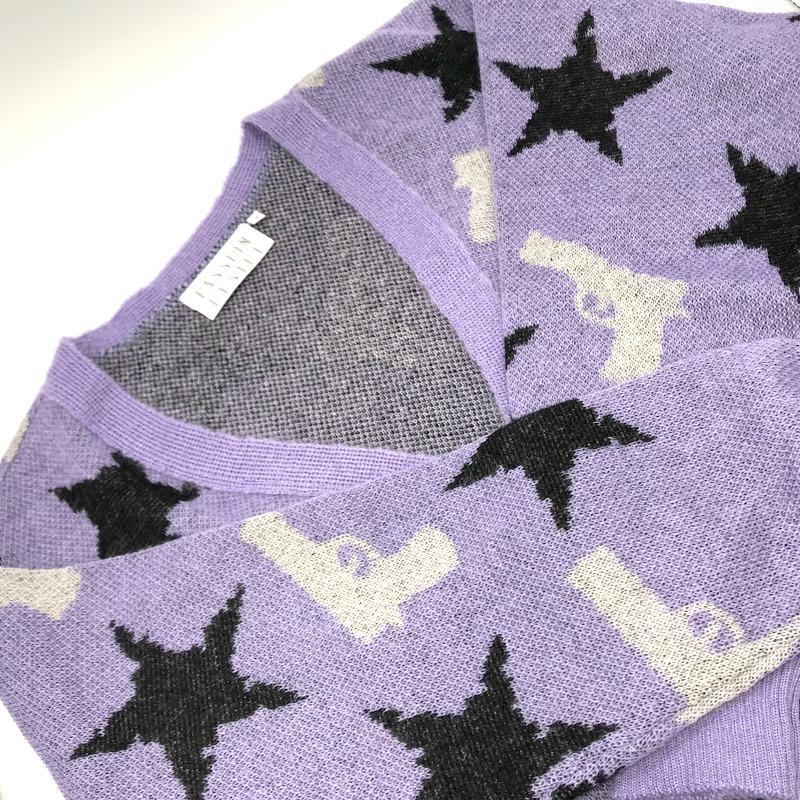 el conductorH MOHAIR CARDIGAN STARS モヘアカーディガン ニット