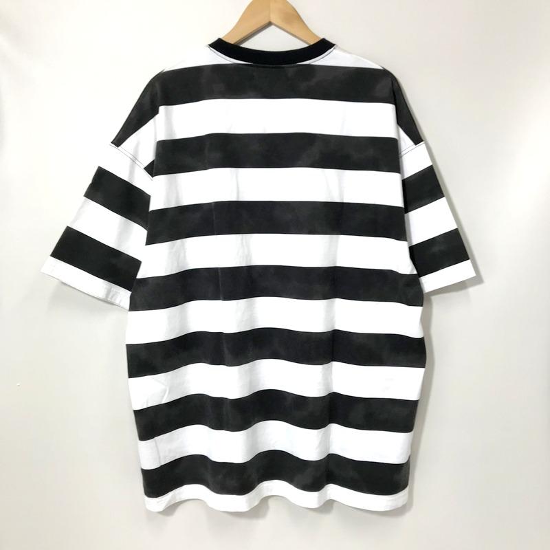 MINEDENIM Hazy Bold Border Tシャツ 2305-6001-07-XL2 タグ付き