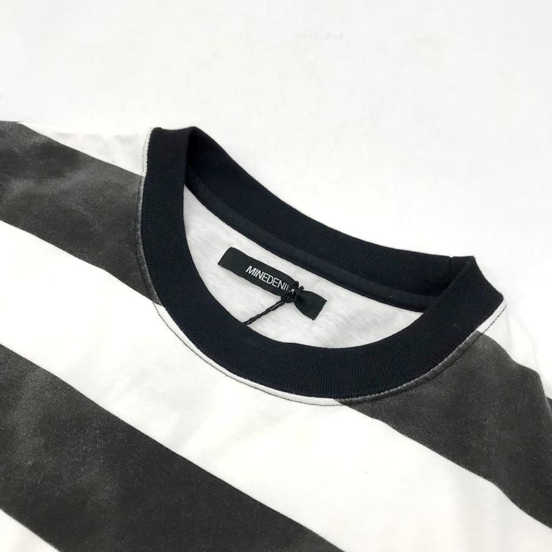 MINEDENIM（マインデニム） MINEDENIM Hazy Bold Border Tシャツ 2305