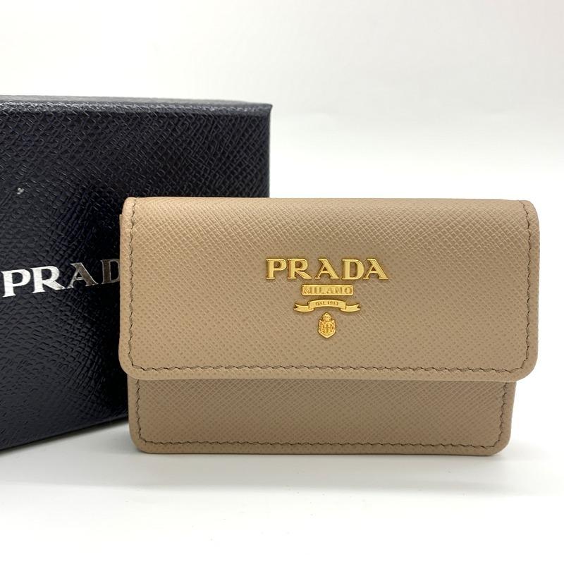 プラダ カードケース 1mc1 名刺入れ サフィアーノメタル 型押しレザー 箱付き 美品 レディース ピンクベージュ系 Prada 服飾小物 E1099 1 サンステップ Yahoo 店 通販 Yahoo ショッピング