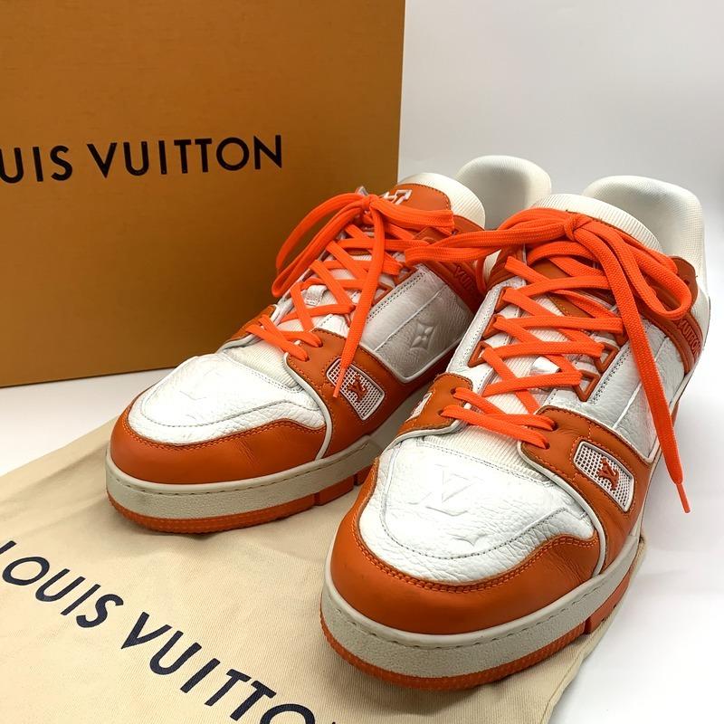 ルイヴィトン Lvトレイナーライン モノグラム スニーカー シューズ 箱付き 替え紐 メンズ サイズ10 28 5cm相当 Louis Vuitton 靴 E1096 1 サンステップ Yahoo 店 通販 Yahoo ショッピング