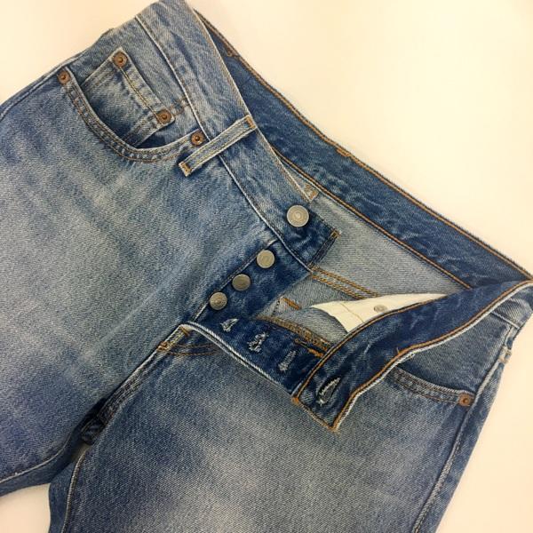 LEVIS 501CT ジーンズ デニム パンツ ジーパン ストレート ダメージ加工 古着 レディース W25 L32 インディゴ リーバイス ボトムス N17117●｜sunstep｜03