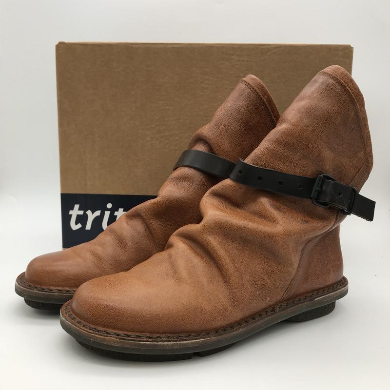 トリッペン BOMB ボム ブーツ ベルト付き ショートブーツ レザー