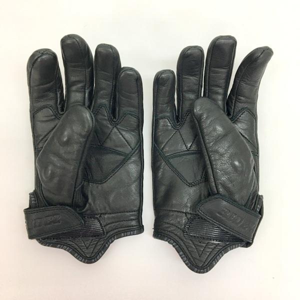 RIDEZ AXION GLOVES RLG261 アクショングローブ 美品 レザー 本革 牛革 バイク用 手袋 オートバイ ツーリング メンズ Sサイズ ブラック ライズ N17692G●｜sunstep｜03