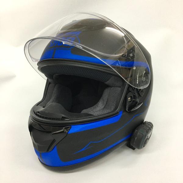 SHOEI QWEST フルフェイスヘルメット インカム装着 除菌消臭済 オートバイ バイカー Mサイズ マットブラック/ブルー ショウエイ クエスト バイク用品 N18751H●｜sunstep｜02