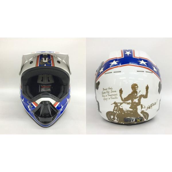 Rock Hard EVEL Knievel Color Me Lucky オフロードヘルメット Rock Hard EVEL Knievel Color Me Lucky オフロードヘルメット