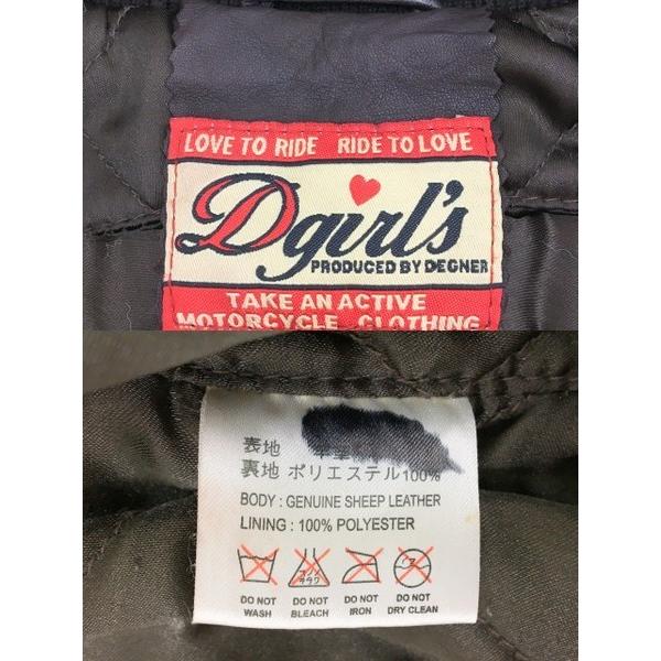 DEGNER Dgirls シングル ライダース L レディース デグナー DEGNER Dgirls レザージャケット ライダース バイクウェア 革