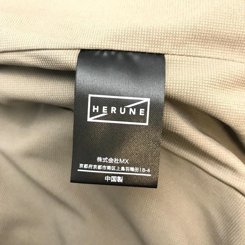 HERUNE サマーリフレインジャケット HRN-015 ベージュ L 未使用 HERUNE サマーリフレインジャケット HRN-015 メンズ タグ