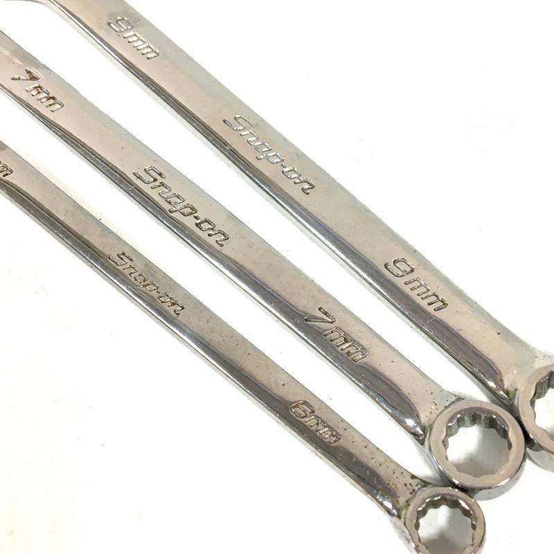 Snap-on（スナップオン） ショートコンビネーションレンチ 3本セット