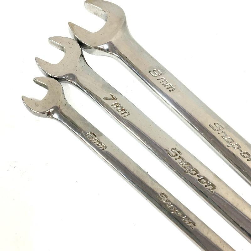 Snap-on（スナップオン） ショートコンビネーションレンチ 3本セット
