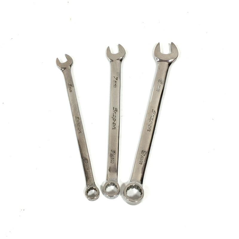 Snap-on（スナップオン） ショートコンビネーションレンチ 3本セット